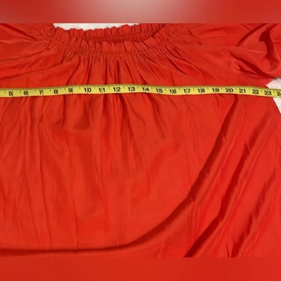 Mersea Tulum Women’s Dress In Sunset Coral/ Orange Size Medium - Picture 14 of 15